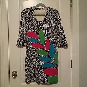 Lilly Pulitzer patterned shift dress - Size XS